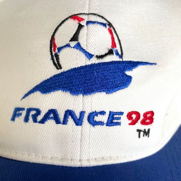 1998 WORLD CUP FRANCE SOCCER STRAPBACK CAP - Picture 2 of 5